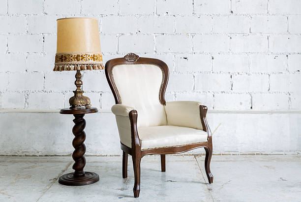 White Louis Seize style armchair