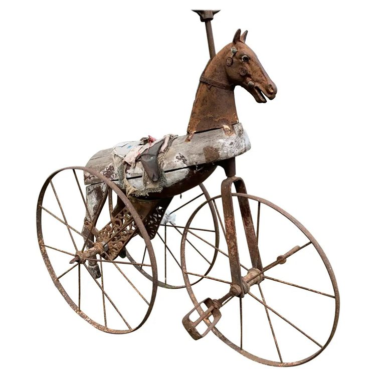 An Antique 1860 Childrens Tricycle Horse