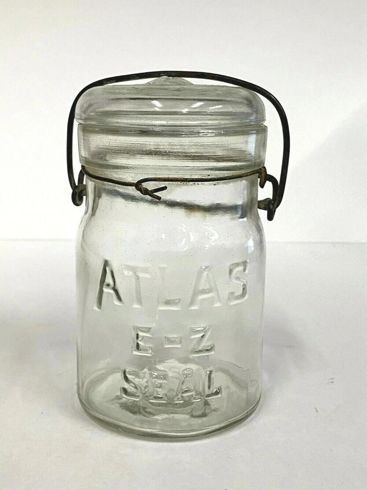 An E-Z Atlas Seal Mason Jar