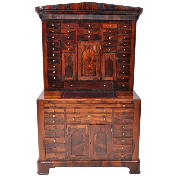 Antique American Empire Rosewood Dental Cabinet 1820