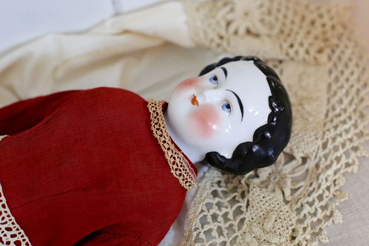Antique China Doll 22 inches long dated to the 1860's - $150 (Etsy)