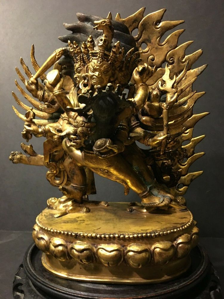 Antique Chinese Himalayan Bronze Buddha