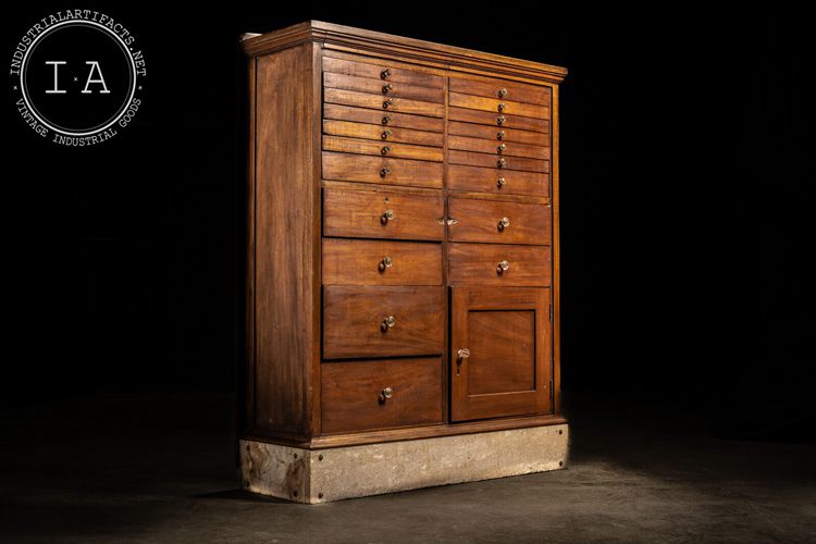 Antique Wooden Dental Cabinet