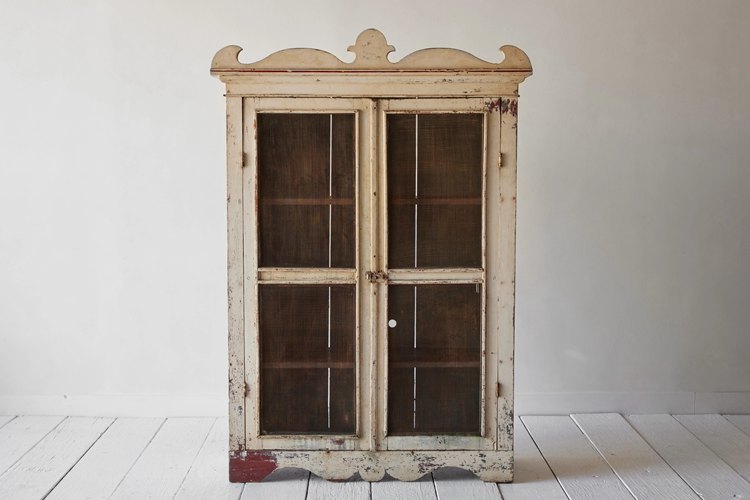 Early American Pie Safe Cupboard