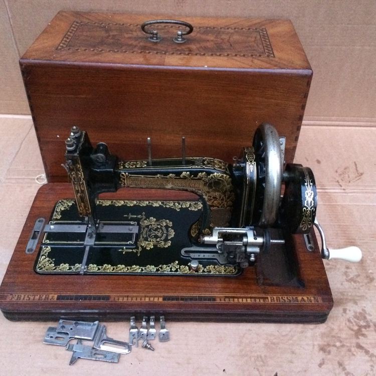 Frister & Rossman transverse shuttle Hand Crank Vintage Machine 