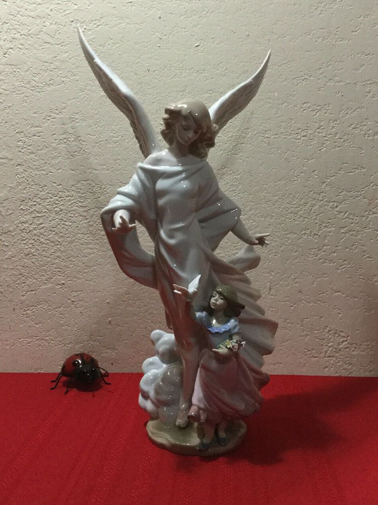 Lladro Guardian Angel Figurine