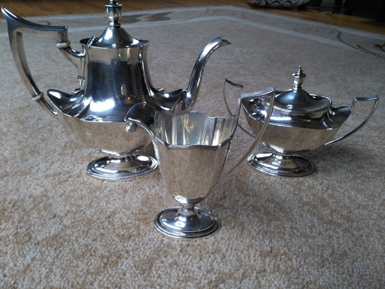 Plymouth Sterling Silver Tea Set by Gorham