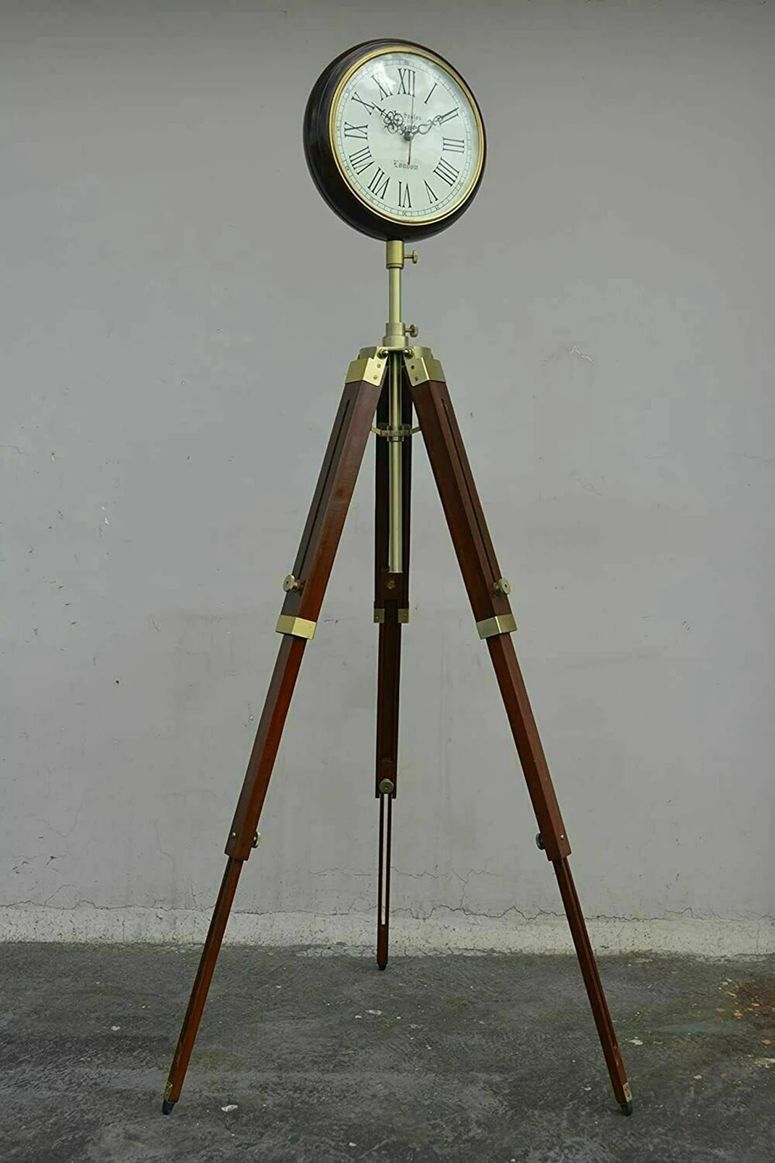 Tripod Standing Clock