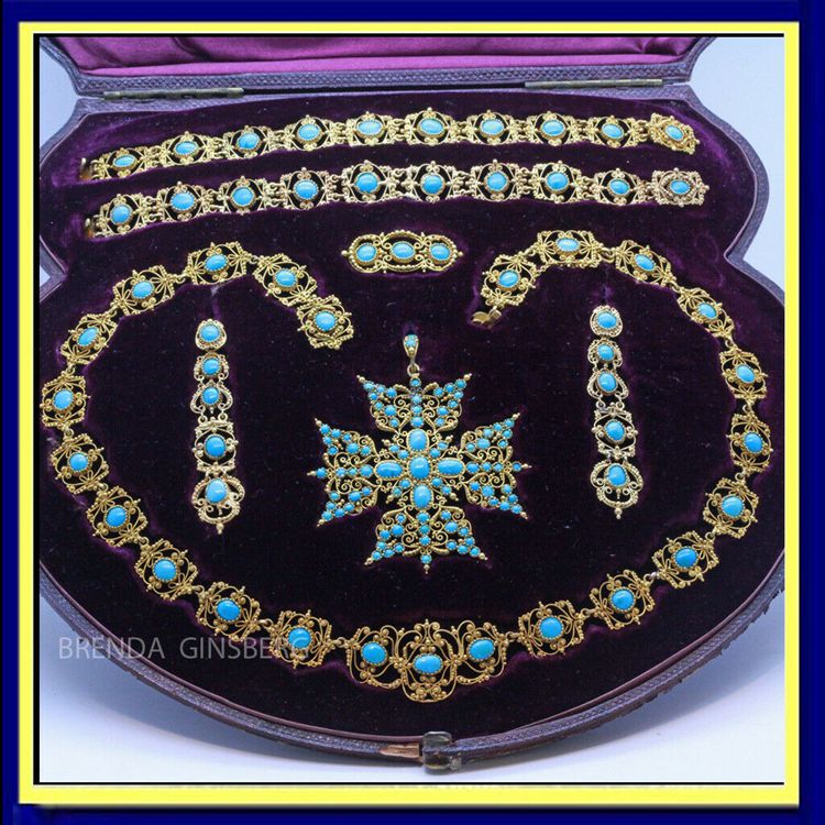 Turquoise Bracelets Pendant Brooch