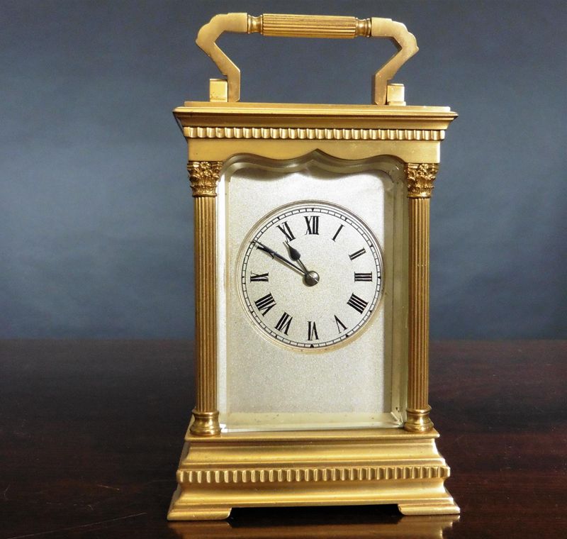 Victorian Gilded Striking Carriage Clock