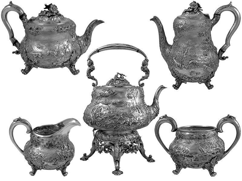 Victorian Silver Tea Set London 18412