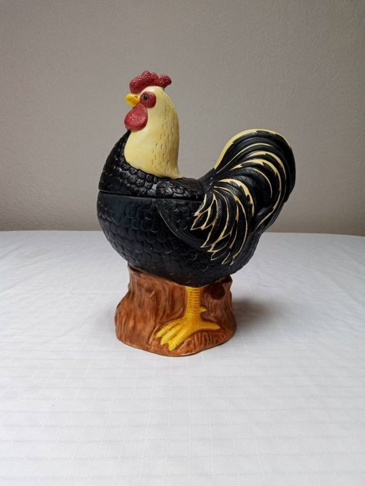 Vintage Rooster Cookie Jar Gift