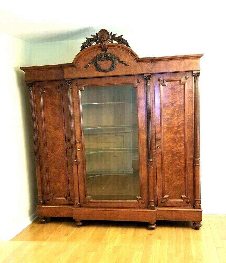 Antique Breakfront China Cabinet