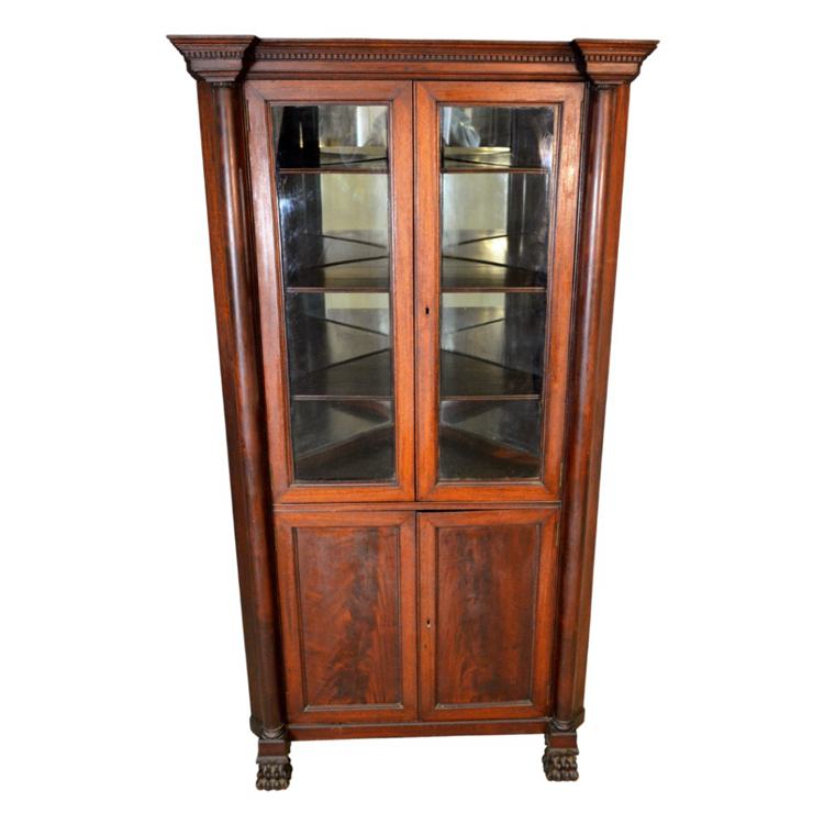 Antique Corner China Cabinet