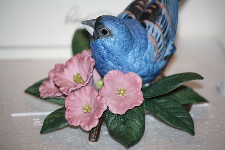 Blue Grosbeak Bird Figurine by Lenox