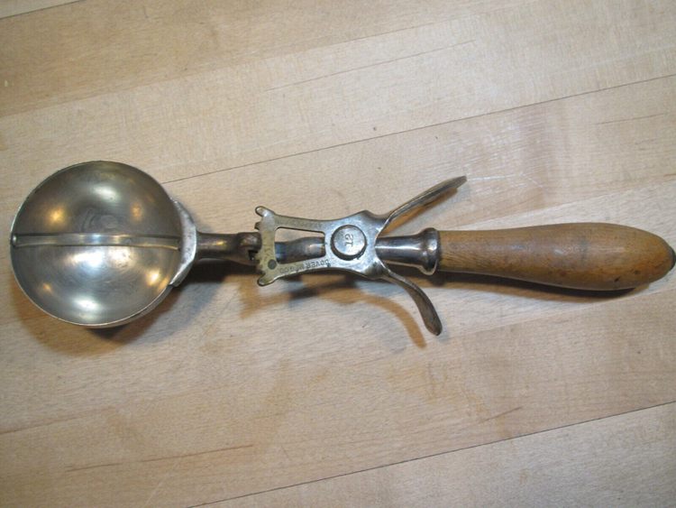 Dover #12 Nickel Plated Ice Cream Scoop