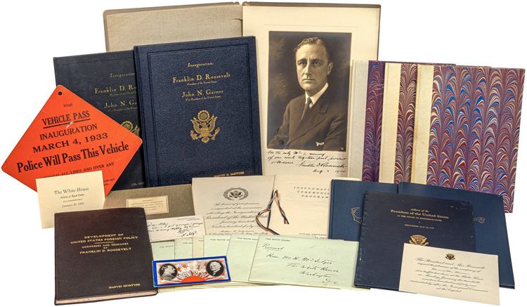 Franklin D. Roosevelt Letters and Limited Edition Books Collection