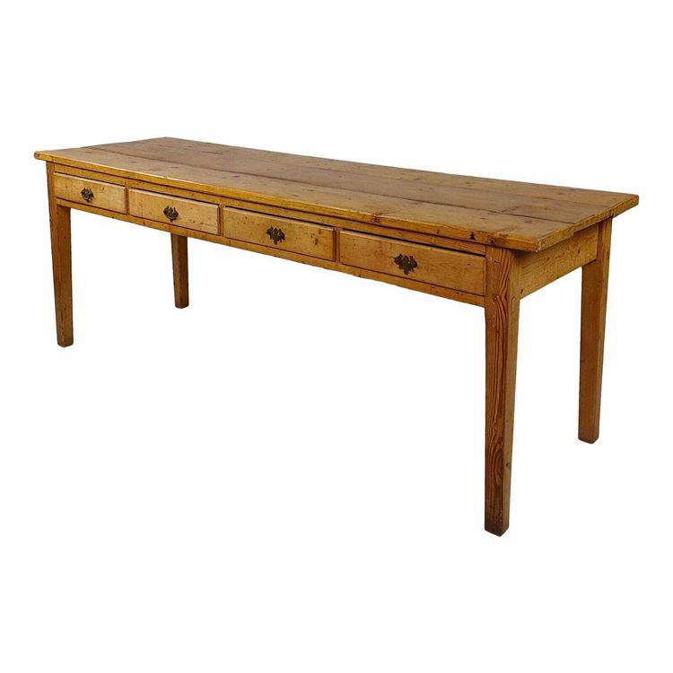 French Country Pine Library Table