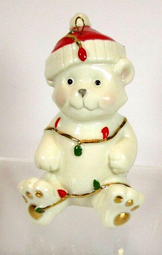 Lenox White Christmas Bear