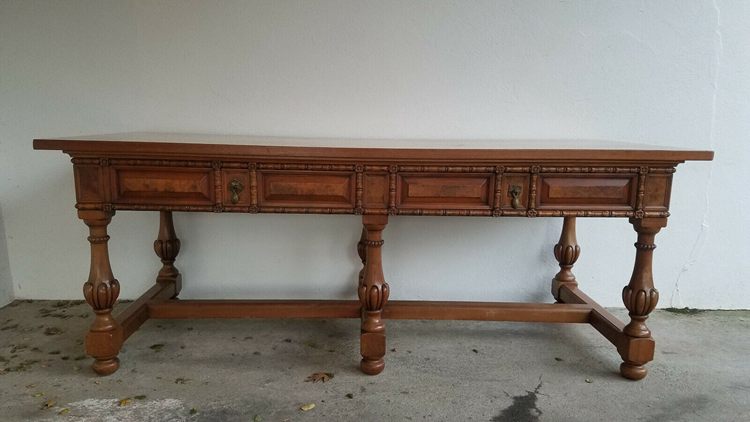 Quartersawn Oak Library Office Table