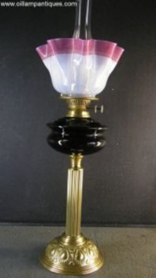 Ruby Glass Banquet Lamp