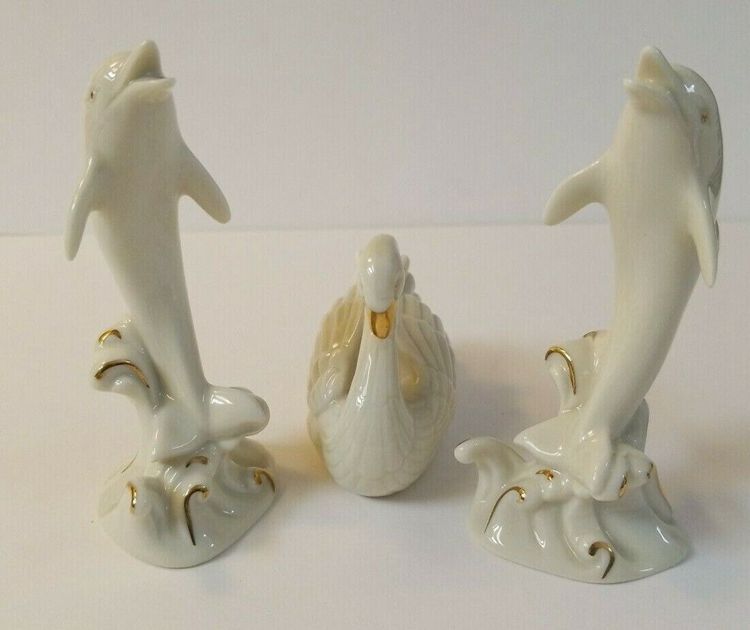 Set of 3 Lenox Animal Figurines