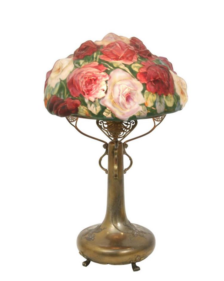 The Blown Out Reverse Painted Lamp Shade