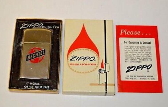 1934 Patented Zippo Lighters