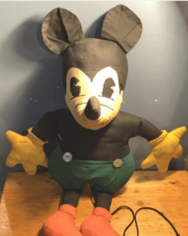 Antique 1930s Charlotte Clark’s Mickey Mouse Stuffed Toy