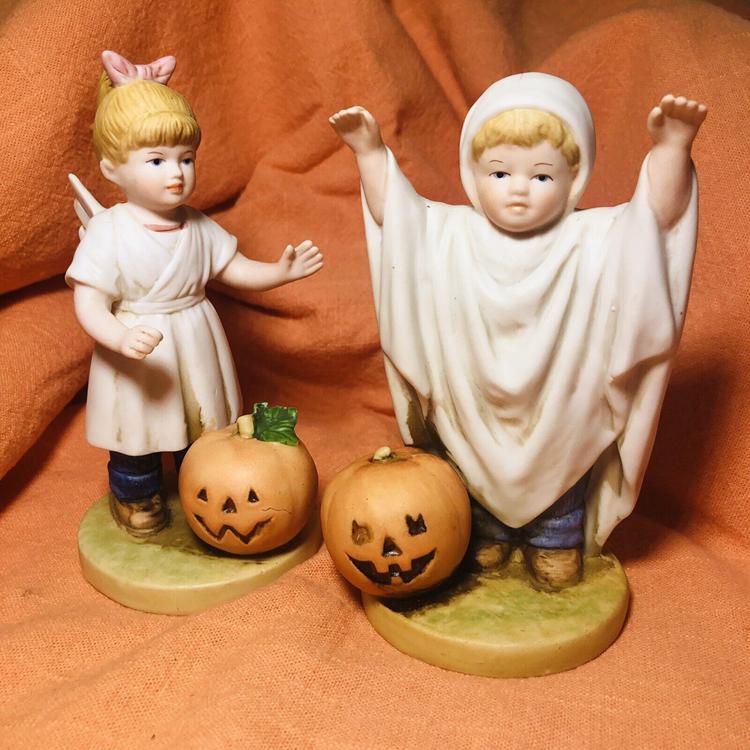 Homco “Halloween Fun” Denim Days Figurine #1516