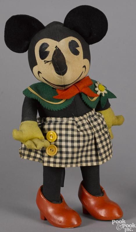 Knickerbocker Minnie Mouse Stuffed Toy, Circa 1935