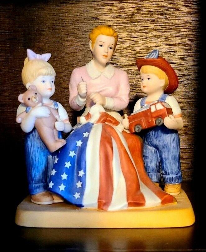 Vintage Homco “Land of Liberty” Denim Days Figurine