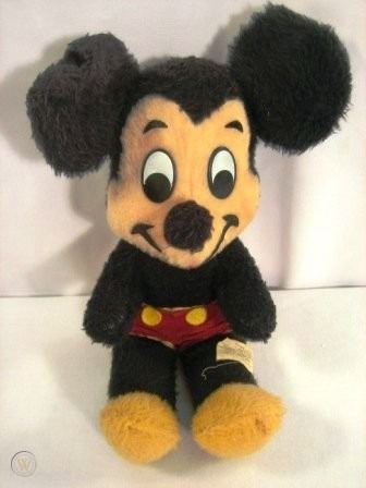 Vintage Stuffed Mickey Mouse Doll from Pre-1960