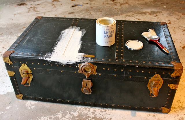 Wood Staining the Trunk