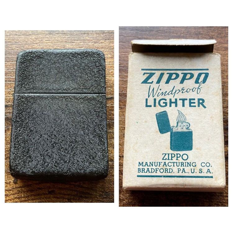 Word War II Black Crackle Zippo Lighters