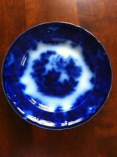 Flow Blue Single Plate on eBay (likely factory second or third) 02