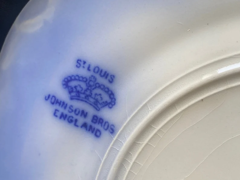 Johnson Bros St Louis small plate 1800s Flow Blue on Etsy