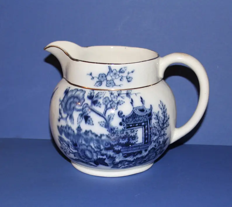 Vintage Large Britannia Pottery S. Johnson Ltd. Burslem Flow with Gold Trim on Etsy